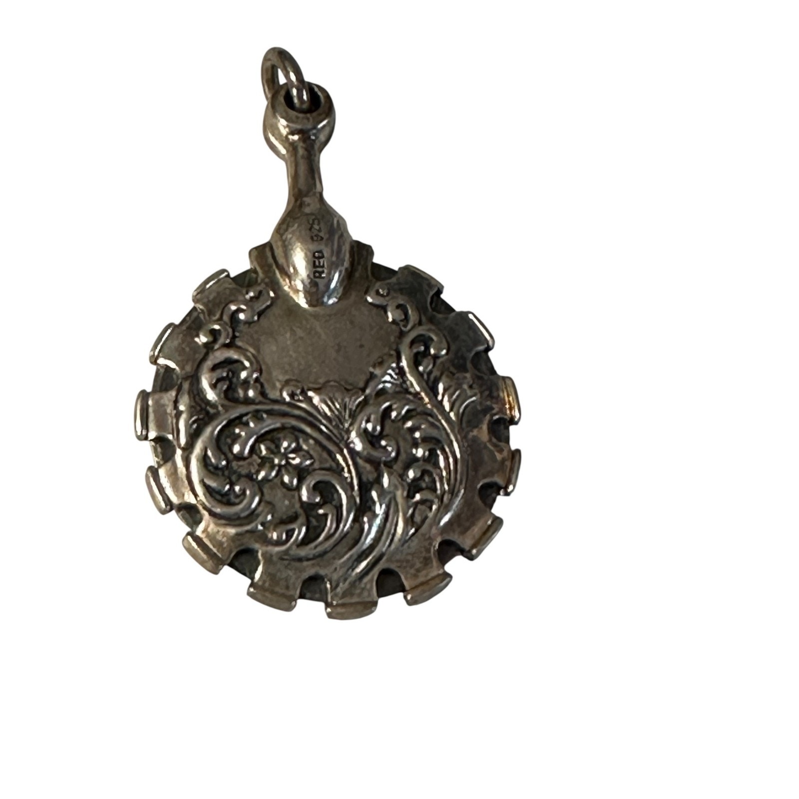 Vintage 1990's Signed Reo .925 Sterling Silver Sewing Thread Cutter Pendant